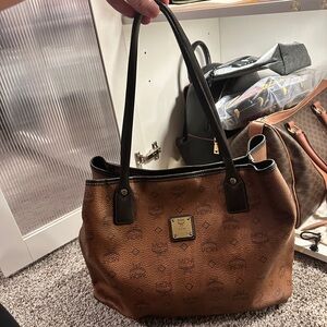 MCM Brown Leather Tote